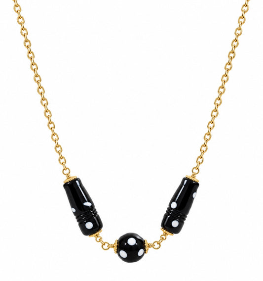 Pombas Necklace – Handmade Cabo Verde Conta di Ojo Bead Necklace