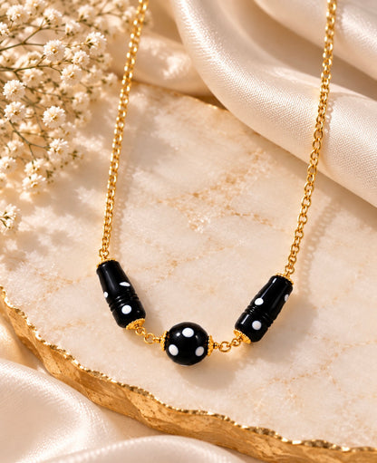 Pombas Necklace – Handmade Cabo Verde Conta di Ojo Bead Necklace