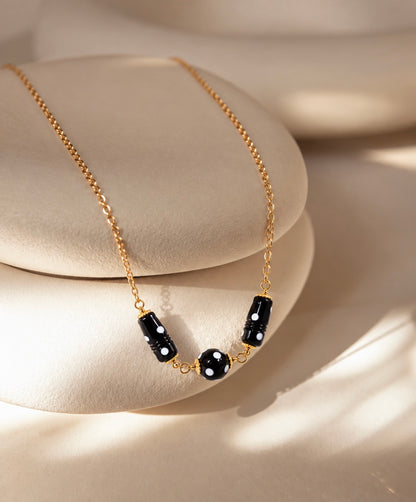 Pombas Necklace – Handmade Cabo Verde Conta di Ojo Bead Necklace