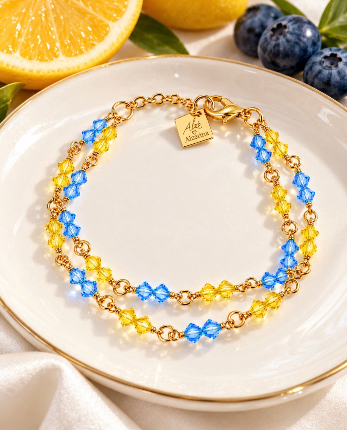 Penelope Bracelet – Elegant Handmade Crystal Bracelet | Alzerina Jewelry
