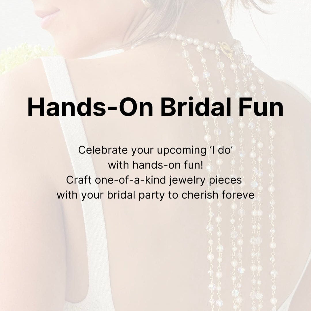 Banner image for bridal jewelry-making class – celebrate your ‘I do’ with hands-on fun
