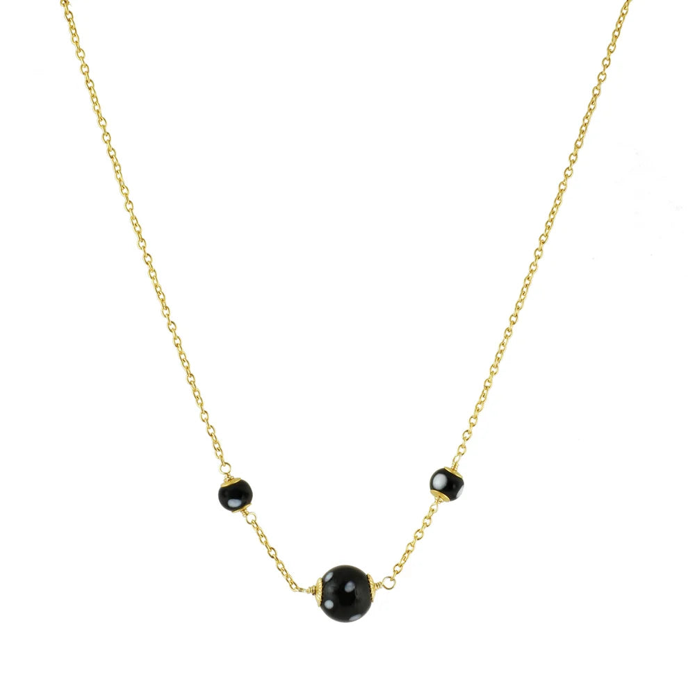 Kriolinha Protection Necklace - Gold-Plated Evil Eye Charm