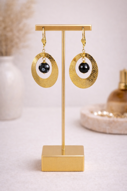 Querida Evil Eye Hoop Earrings – Gold Plated Protection Jewelry