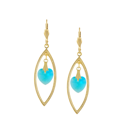 Drop earrings | Crystal drop earrings| Gold Plated Rings Earrings