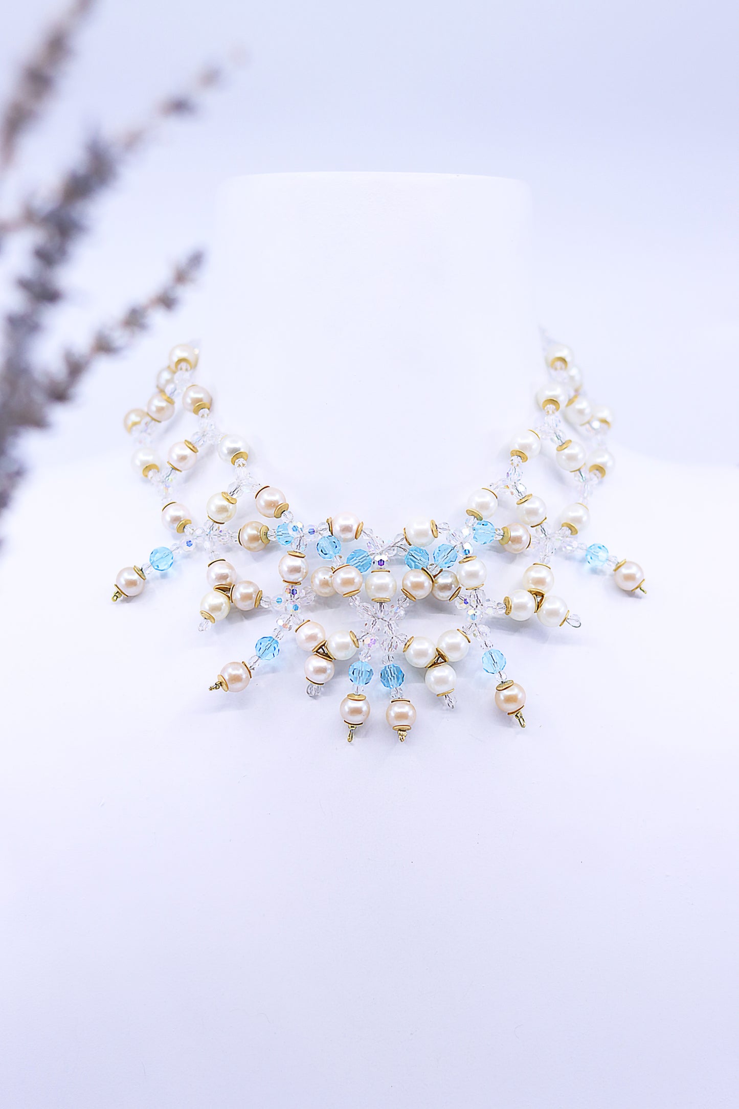Pearl's Web Necklace - Alzerina Jewelry