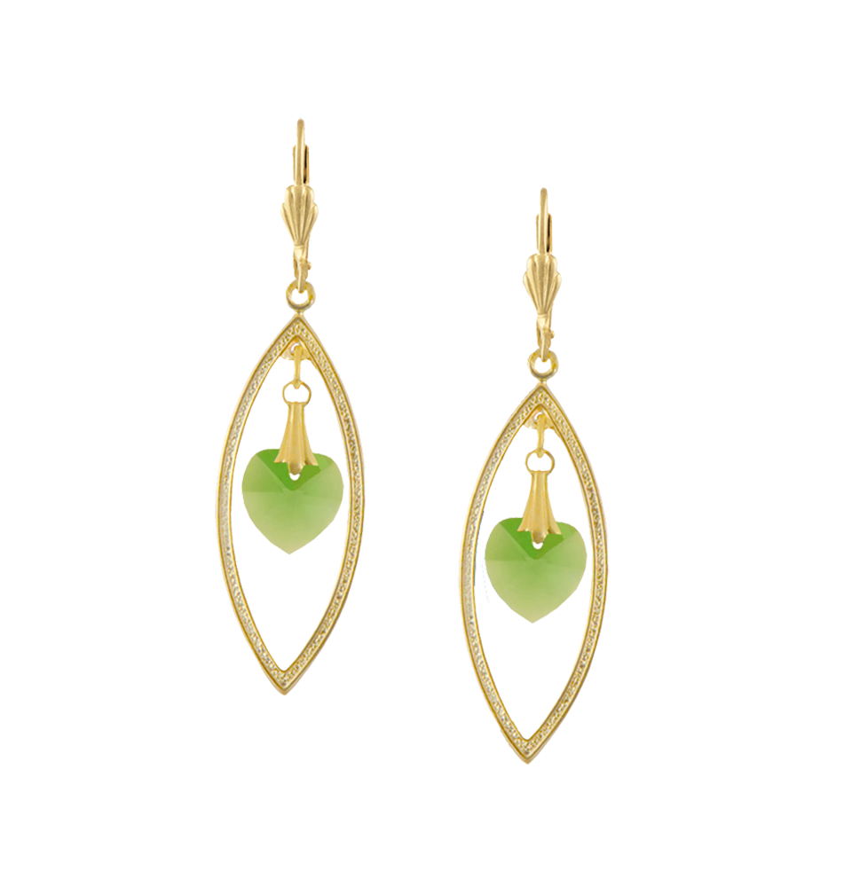 Heart of Gold Earrings - Alzerina Jewelry