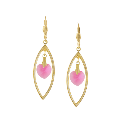 Heart of Gold Earrings - Alzerina Jewelry