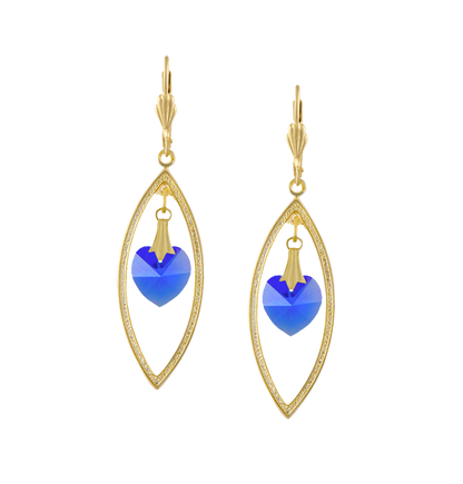 Heart of Gold Earrings - Alzerina Jewelry