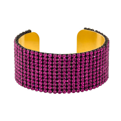 Fuchsia Medium Cuff - Alzerina Jewelry