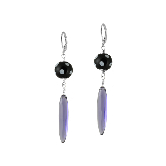Drop earrings | Crystal drop earrings