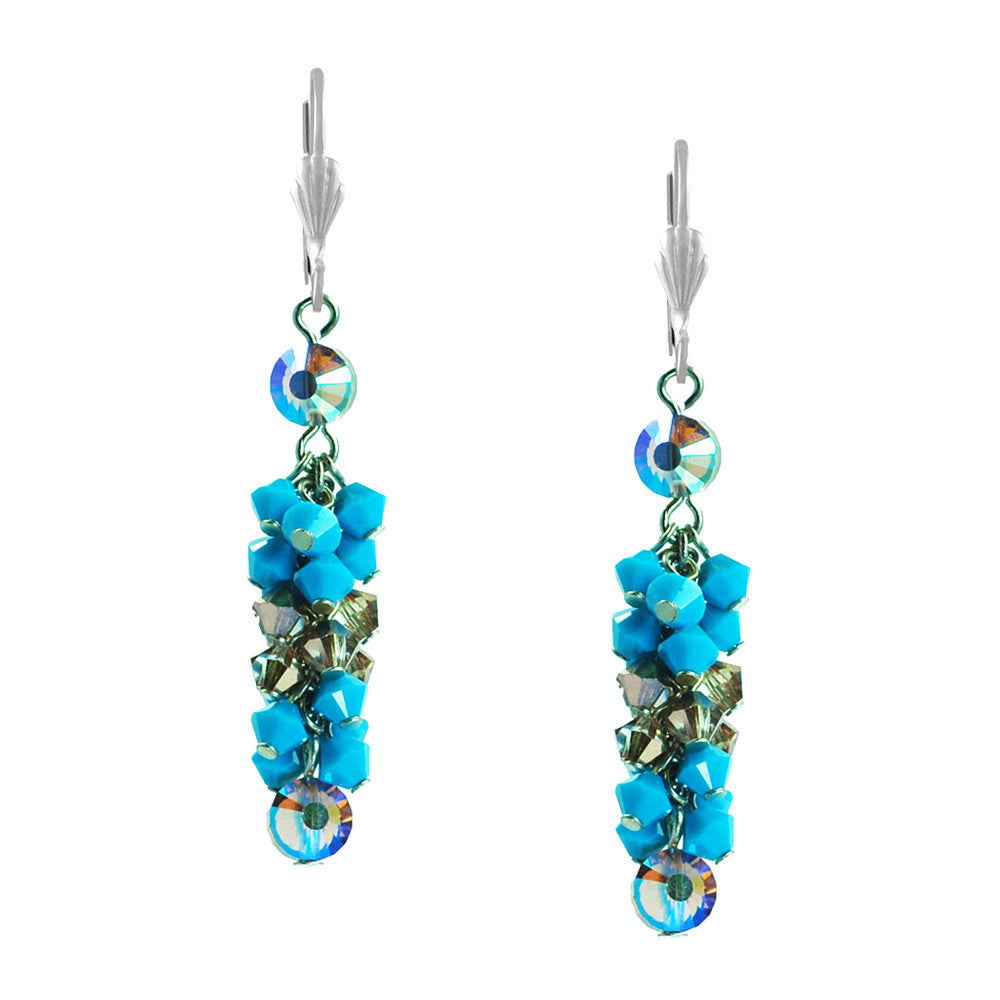 Blue Isis Earrings - Alzerina Jewelry
