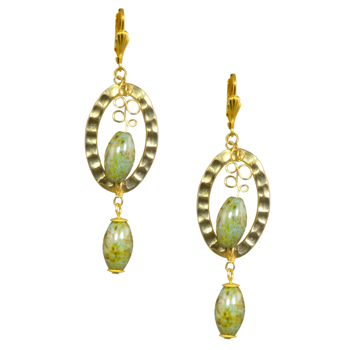 Persian Olive Earrings - Alzerina Jewelry